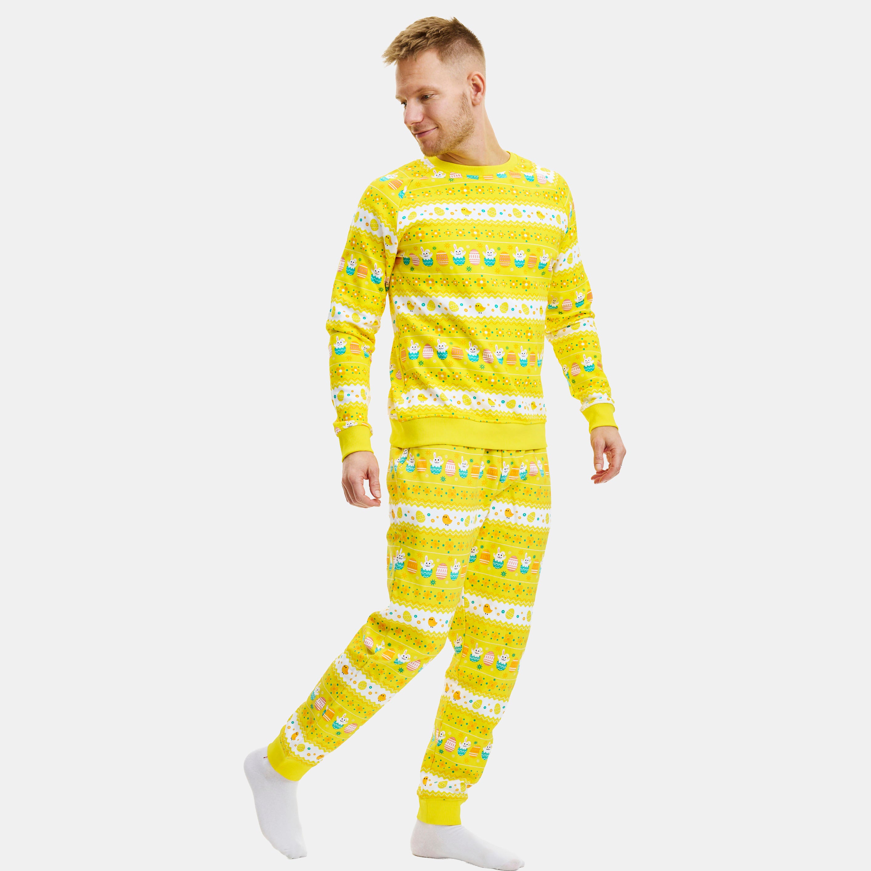 Påsksweatsuit Gul - Herr.